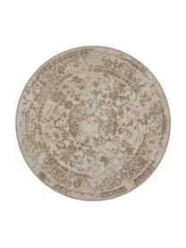 Tapis rond beige extérieur / intérieur style vintage Diana, 100 % polypropylène, Beige, Ø 120 cm (taille S)