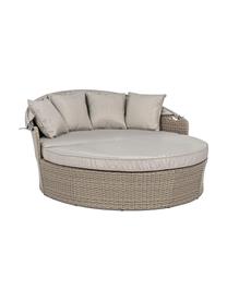 Canapé lounge avec auvent Siesta, Taupe, larg. 168 x haut. 145 cm