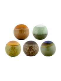 Decoratieve ballenset Energy, 5-delig, Keramiek, Multicolour, Ø 8 cm