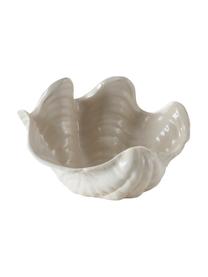 Cuenco artesanal de cerámica Wave, Cerámica, Blanco crema, An 25 x Al 16 cm