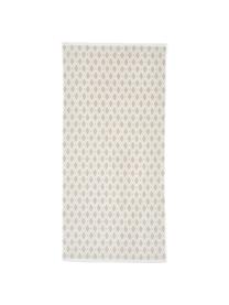 Asciugamano reversibile con motivo grafico Ava, Sabbia, bianco crema, Asciugamano, Larg. 50 x Lung. 100 cm, 2 pz.