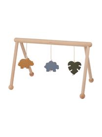 Arco de juegos de madera Ernie Dino Mix, 100% madera de haya, hilo de algodón, Beige,naranja, azul, verde, An 72 x F 40 cm