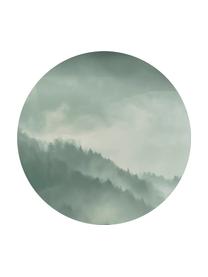 Wandbild Holy Land, rund, Mitteldichte Holzfaserplatte (MDF), bedruckt, Grau, Weiß, Ø 70 cm