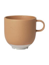 Tazza in terracotta con finitura opaca Eli 4 pz, Gres, Marrone chiaro, beige, Ø 8 x Alt. 8 cm