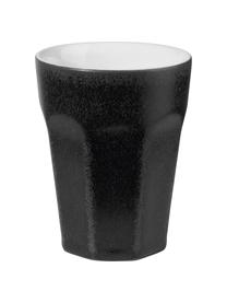 Mug en grès ti amo, 2 pièces, Grès cérame, Noir, Ø 8 cm, haut. 10 cm, 200 ml