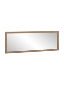 Eckiger Wandspiegel Wilany mit braunem Holzrahmen, Rahmen: Holz, Spiegelfläche: Spiegelglas, Braun , B 53 x H 153 cm