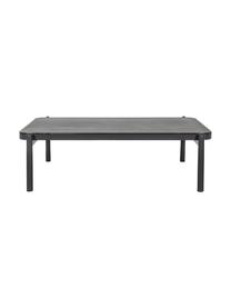 Garten-Couchtisch Florencia mit Glasplatte, Tischplatte: Glas, beschichtet, Gestell: Aluminium, pulverbeschich, Schwarz, Dunkelgrau, B 120 x H 36 cm