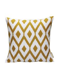 Housse de coussin Barbara, Blanc, jaune