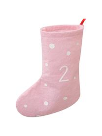 Calendario de adviento Socks, 200 cm, Fieltro, Rojo, rosa, blanco, L 200 cm