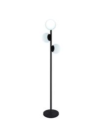 Zewnętrzna lampa z funkcją przyciemniania i wtyczką Globy, Czarny, biały, Ø 42 x W 175 cm