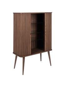 Buffet haut design rétro en bois Barbier, Bois de noyer