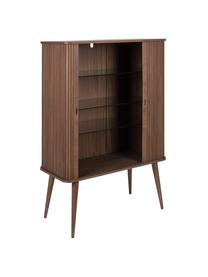 Buffet haut design rétro en bois Barbier, Bois de noyer