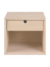 Houten wandnachtkastje Century, Spaanplaat, MDF met eiken fineer, Lichtbruin, B 37 cm x H 32 cm