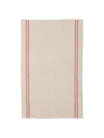 Theedoeken Landhaus, 2 stuks, Beige, rood, B 47 x L 70 cm