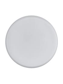 Grand plateau rond blanc Arla, Métal, enduit, Blanc, Ø 40 cm