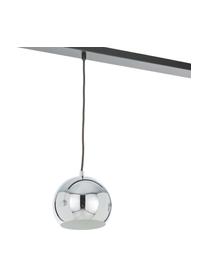 Grande suspension 3 lampes Ball, Argenté, larg. 100 x haut. 18 cm