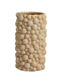 Jarrón de cerámica Naxos, Cerámica, Beige, Ø 9 x Al 20 cm
