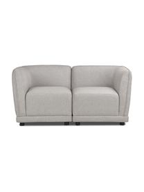 Modulares 2-Sitzer Sofa Ari in Grau, Bezug: 100% Polyester Der hochwe, Gestell: Massivholz, Sperrholz, Webstoff Grau, B 164 x T 77 cm