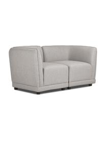 Modulares 2-Sitzer Sofa Ari in Grau, Bezug: 100% Polyester Der hochwe, Gestell: Massivholz, Sperrholz, Webstoff Grau, B 164 x T 77 cm