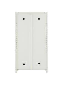 Armoire en métal à 2 portes Bologna, Métal, enduit, Blanc, larg. 85 x haut. 160 cm