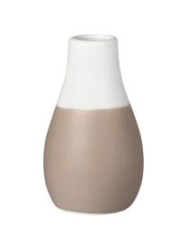 XS-Vasen-Set Pastell aus Steingut, 4-tlg., Steingut mit Glasur, Brauntöne, Weiss, Verschiedene Grössen
