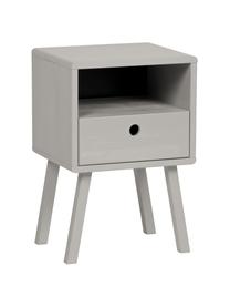 Comodino grigio con cassetto Sammie, Legno di pino, spazzolato e verniciato
Certificato FSC, Grigio chiaro, Larg. 35 x Alt. 53 cm