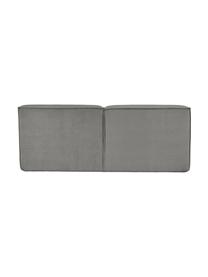 Letto imbottito in velluto a coste Lennon, Rivestimento: velluto a coste (98% poli, Struttura: legno di pino massiccio c, Piedini: legno certificato FSC, pl, Velluto a coste grigio, Larg. 140 x Lung. 200 cm
