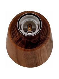 Lampada da tavolo con base in legno Mystical Gleam, Paralume: vetro, Base della lampada: legno, Grigio, marrone, Ø 17 x Alt. 31 cm