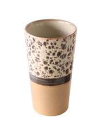 Tazza senza manico fatta a mano in stile retrò 70's 2 pz, Terracotta, Marrone, arancione, Ø 8 x Alt. 13 cm