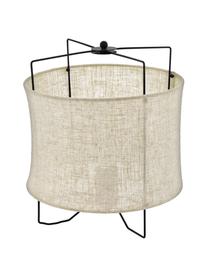 Lampe à poser en lin Bridekirk, Beige, Ø 30 x haut. 34 cm