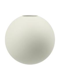 Handgefertigte Kugel-Vase Ball, Keramik, Cremeweiß, Ø 10 x H 10 cm