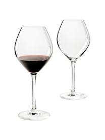 Rode wijnglazen Magnifique, 6 stuks, Glas, Transparant, Ø 10 x H 24 cm, 470 ml