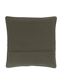 Bavlněný povlak na polštář Blaki, 100 % bavlna, Zelená, krémově bílá, Š 45 cm, D 45 cm