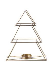 Metall-Teelichthalter-Set Dana, 2er-Set, Gestell: Metall, pulverbeschichtet, Kerzenhalter: Glas, Goldfarben, Set mit verschiedenen Grössen