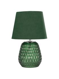 Lampe à poser abat-jour velours Crystal, Vert