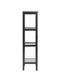 Vitrina Eton, Estructura: tablero de fibras de dens, Negro, An 36 x Al 137 cm