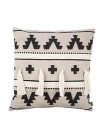 Housse de coussin 50x50 Wildheart, Beige, crème, noir