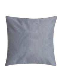 Coussin d'extérieur gris foncé St. Maxime, Gris foncé, blanc, larg. 47 x long. 47 cm