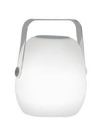 Lampada da tavolo da esterno mobile dimmerabile con altoparlante e cambio colore Voice, Paralume: plastica, Manico: plastica, Bianco, Larg. 18 x Alt. 23 cm