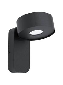 Aplique LED para exterior Palosco, Pantalla: acero galvanizado, Negro, An 12 x F 17 cm