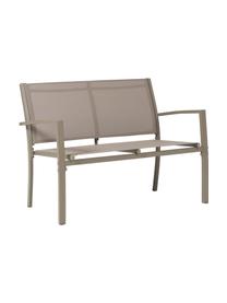 Set lounge para exterior Trent, 4 pzas., Estructura: aluminio con pintura en p, Asiento: tela, Tablero: vidrio, Beige, Set de diferentes tamaños