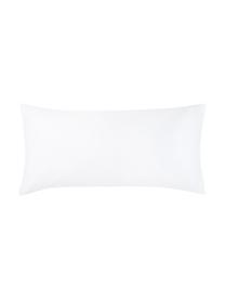 Povlak na polštář z bavlněného saténu Comfort, 2 ks, Bílá, Š 40 cm, D 80 cm