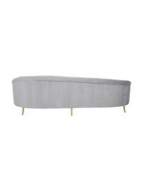 Samt-Nierensofa Gatsby (3-Sitzer) in Grau, Bezug: Samt (Polyester) 25.000 S, Gestell: Massives Eukalyptusholz, Samt Grau, B 245 x T 102 cm