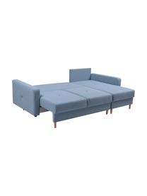 Sofa narożna z funkcją spania i miejscem do przechowywani Vinci (4-osobowa), Tapicerka: 100% poliester, Niebieski, S 231 x G 146 cm