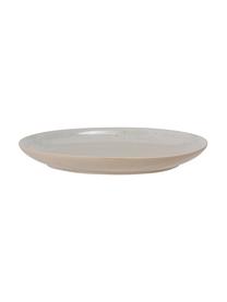 Platos postre esmaltados artesanalmente Taupe, 2 uds., Gres, Gris, beige, Ø 22 cm