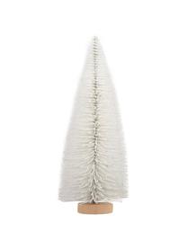 Decoratief object Christmas Tree, Metaal, Wit, lichtbruin, Ø 8 cm