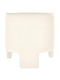 Fluwelen fauteuil Emilie, Bekleding: fluweel (polyester), Beige, B 75 x D 76 cm