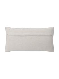 Housse de coussin rectangulaire Relax, 100 % coton, certifié GRS, Noir, blanc crème, larg. 30 x long. 60 cm