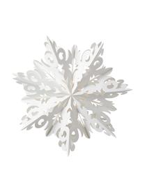 Ciondolo deco a LED Abisko, Carta, Bianco, Ø 25 cm