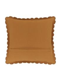 Szydełkowana poszewka na poduszkę z bawełny Brielle, 100% bawełna, Żółty, S 45 x D 45 cm